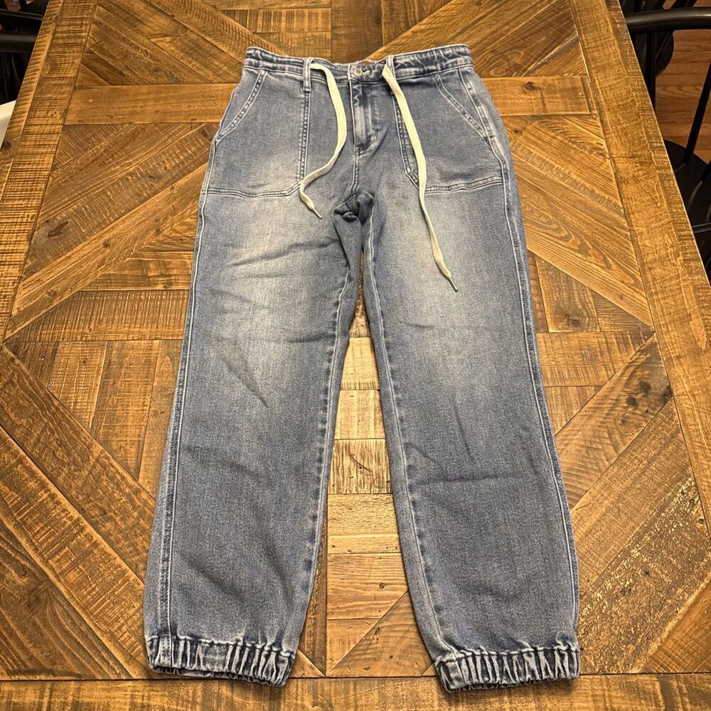 Judy Blue Fresh Bloom High Rise Jogger Jeans Womens Denim Stretch Casual Size 9